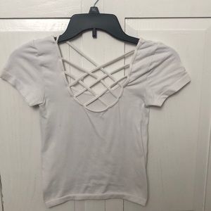 T-shirt with Crosses along the neck line